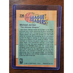 Michael Jordan 1991-1992 Fleer #220 League Leaders - Chicago Bulls - NBA
