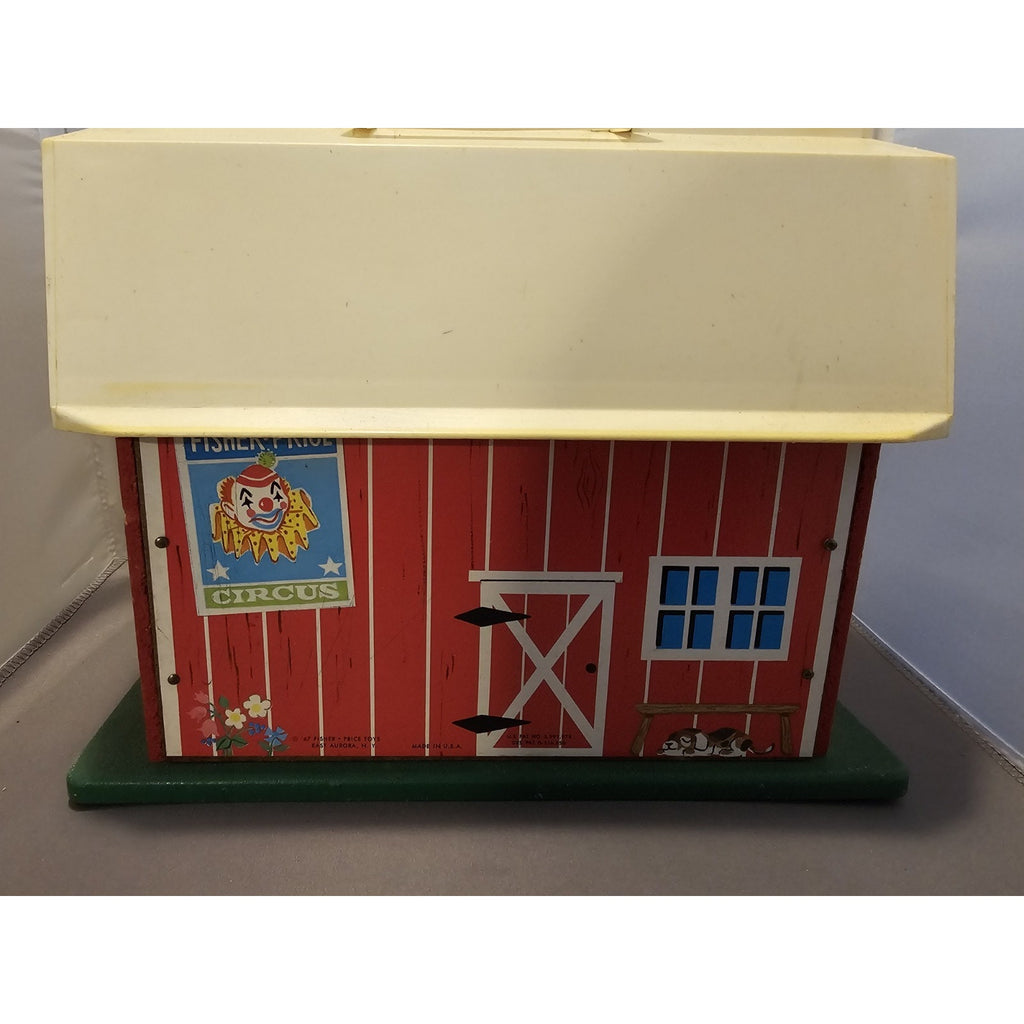 Lot of 16 Vintage 1967+ Fisher Price Little People #915 Play Family Farm w/Silo