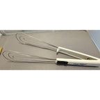White Chef Wizard - Flipper/Tongs/Whisk for Fish, Deep Frying - Locks