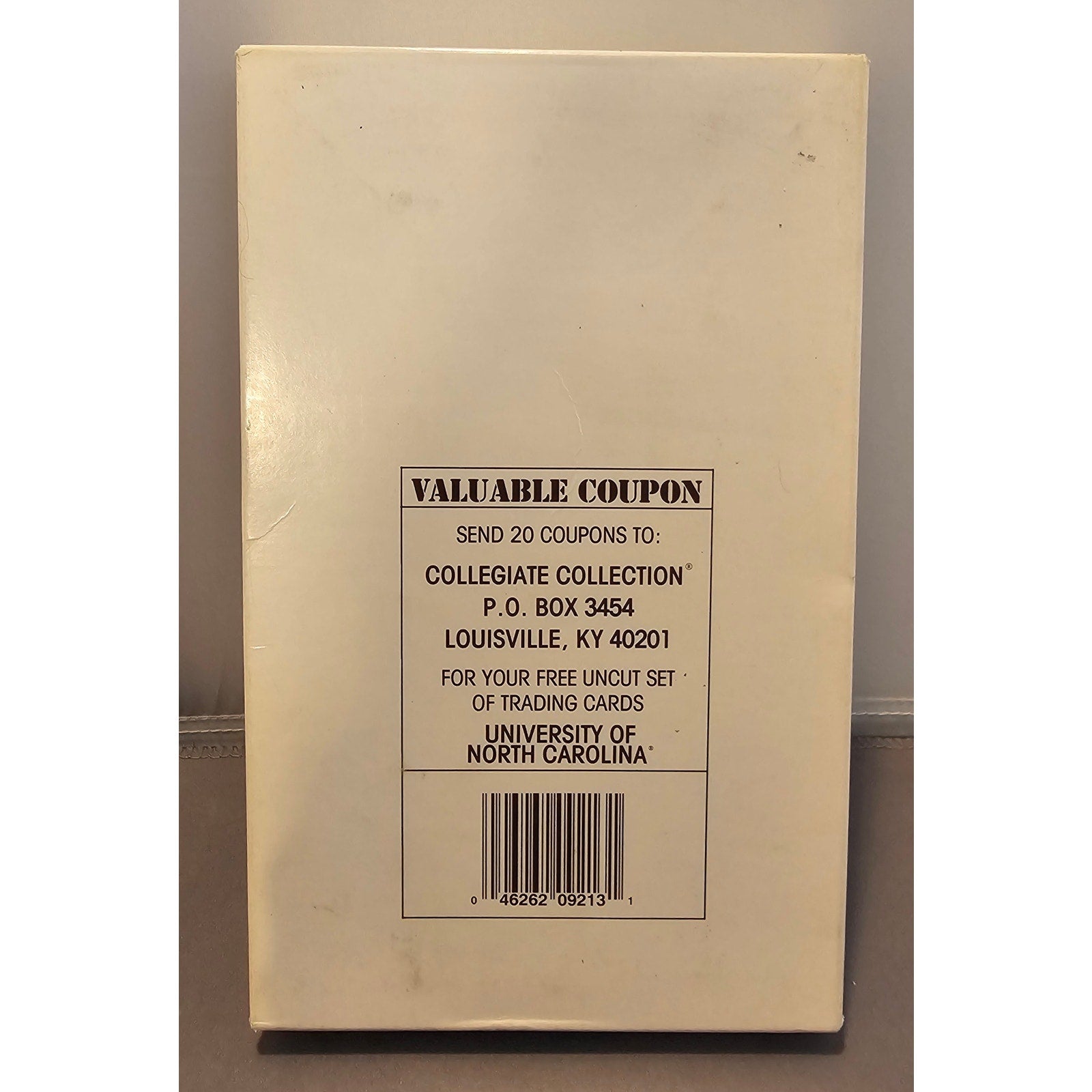 EMPTY 1989 North Carolina First Edition Trading Cards Box w/Michael Jordan Cover