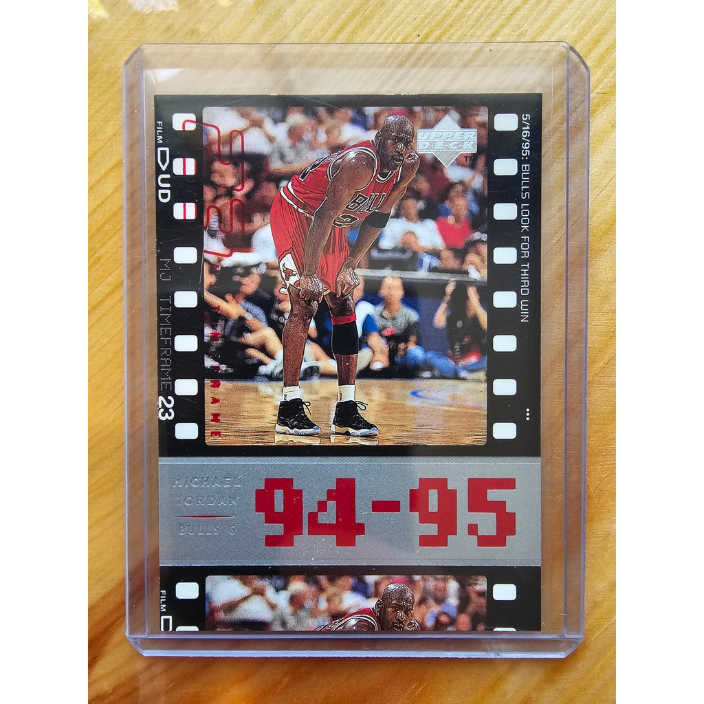 Michael Jordan 1998 Upper Deck Timeframe 23 #74 - Bulls - 94-95 Third Win - NBA