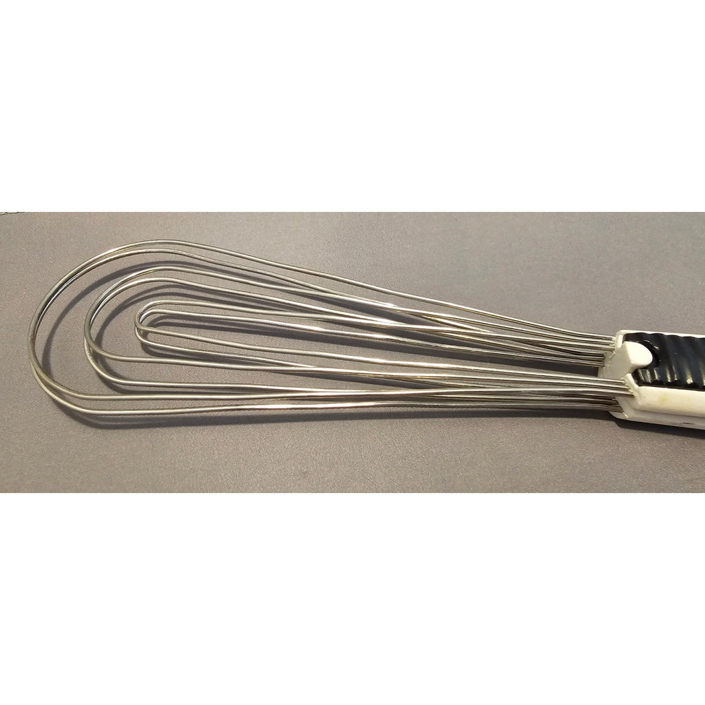 White Chef Wizard - Flipper/Tongs/Whisk for Fish, Deep Frying - Locks