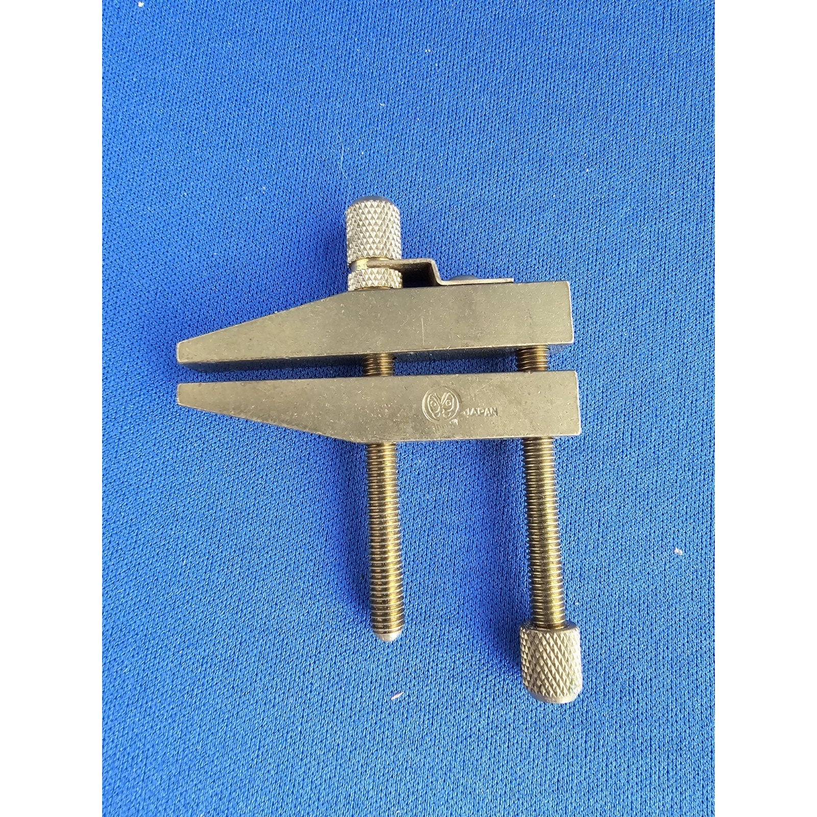 Vintage Brass Machinist Parallel Jaw Clamps 2" long - Butterfly Logo - Japan