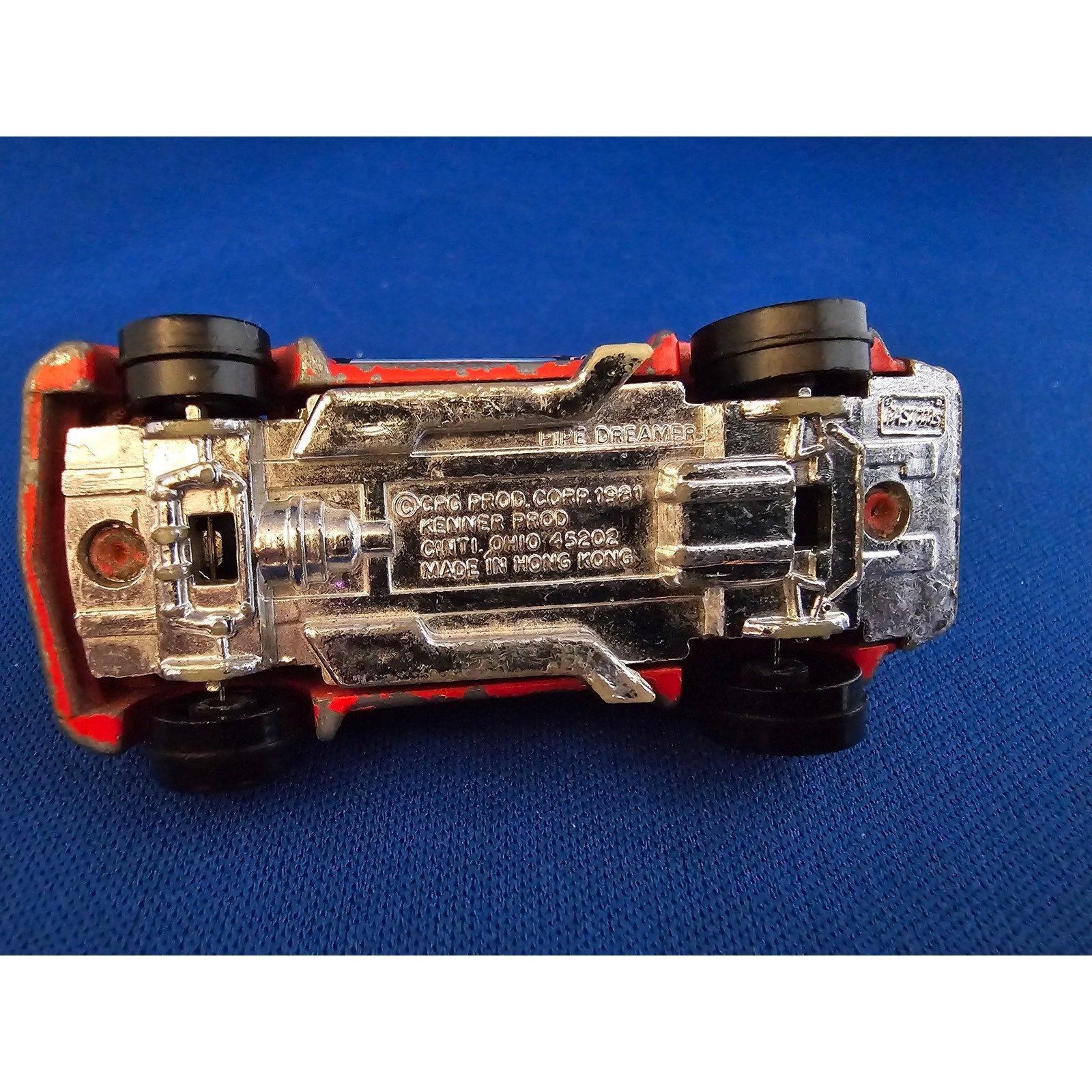 1981 Kenner Pipe Dreamer - Orange Hot Rod Car - loose - WI VJC805