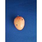 Vintage Alabaster Marble Carved Stone Fruit - Small 2-1/2" tall - Red w/Seeds