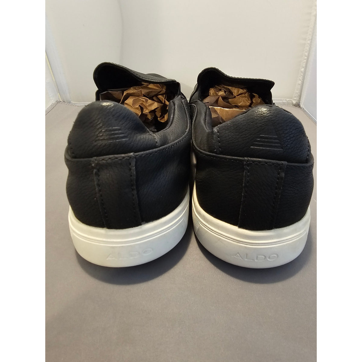 Aldo Black Slip On Loafers - Mens Size 44 (US 11) - Made in Italy - Never Worn