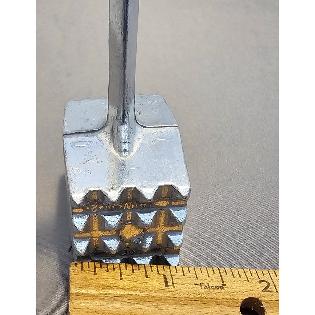 Vintage Ekco 2 - Aluminum 8" Meat Tenderizer - Fine/Coarse Pounder - Taiwan