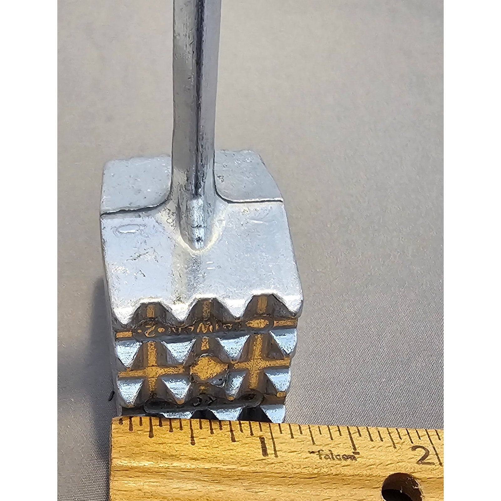 Vintage Ekco 2 - Aluminum 8" Meat Tenderizer - Fine/Coarse Pounder - Taiwan