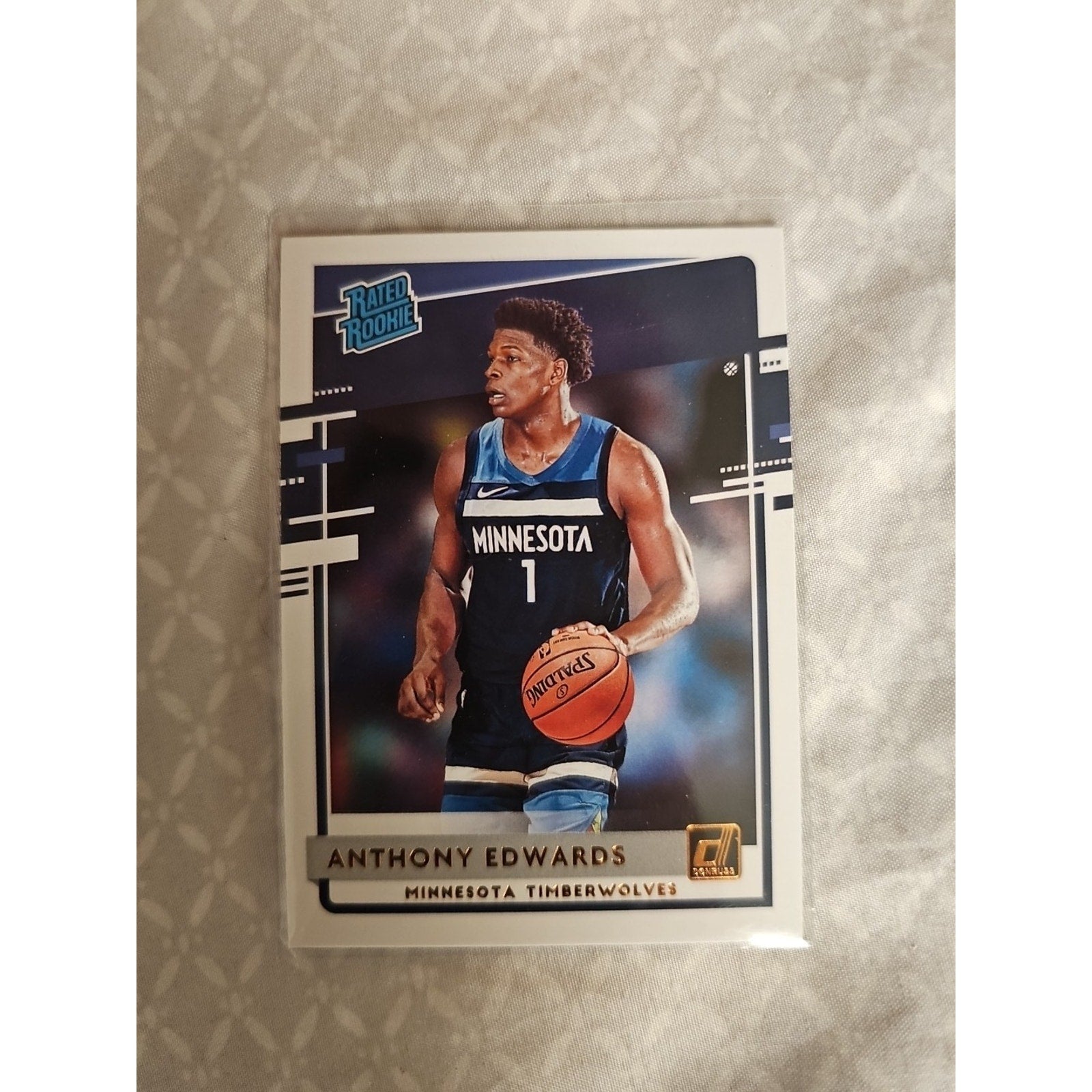 Anthony Edwards 2020-21 Donruss #201 - Bronze - Rated Rookie - Timberwolves