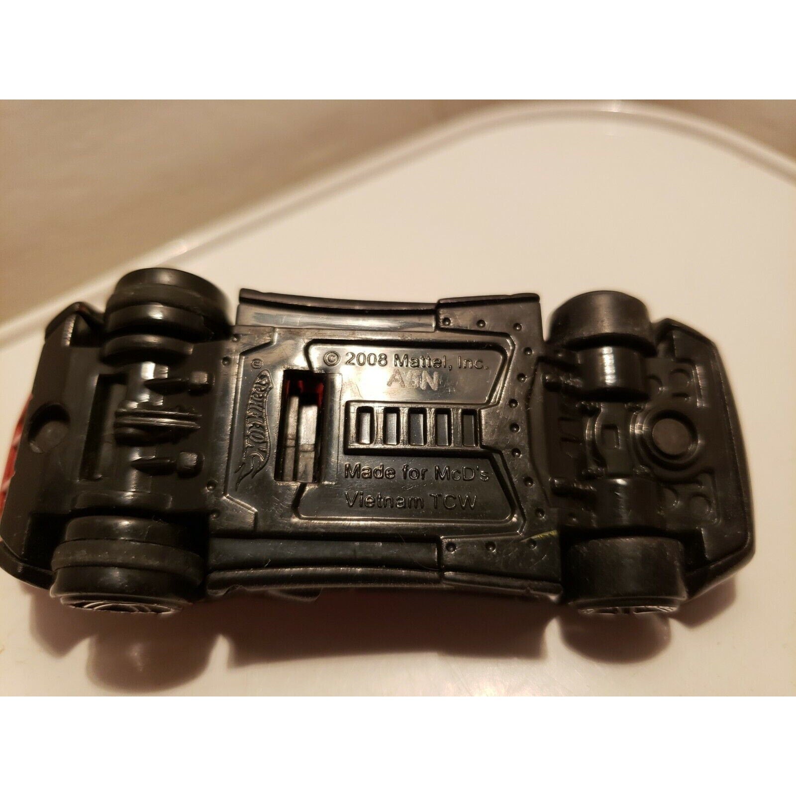 2008 Hot Wheels - Pull Back- McDonalds A5N Black Car - loose