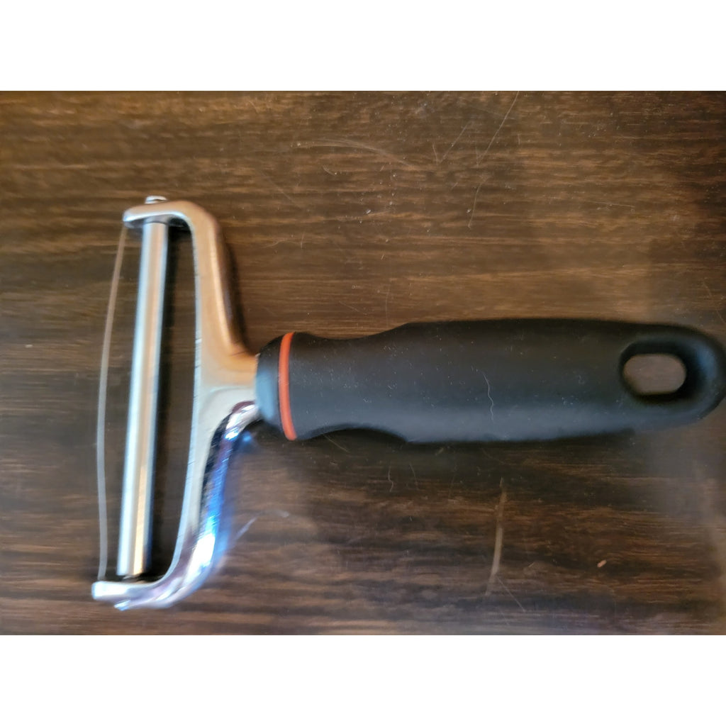 Norpor EZ Grip Stainless Steel Cheese Slicer - Black Handle