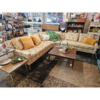 Beautiful Authentic Yellow Mid-Century Modern Sectional Sofa
