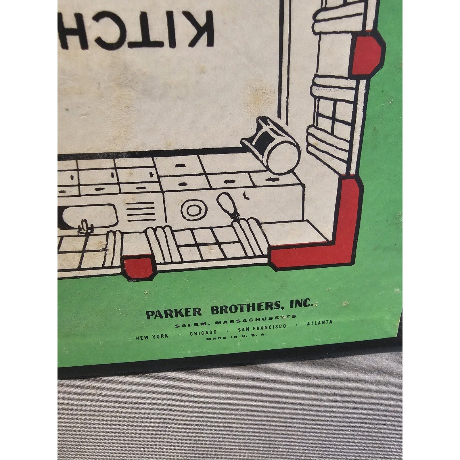 Vintage 1956 Clue Board Game - Replacement Parts - Original Box and Game Board
