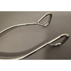 Vintage Ekco 10-1/2" Red Rubble Handle Stainless Steel Tongs - USA