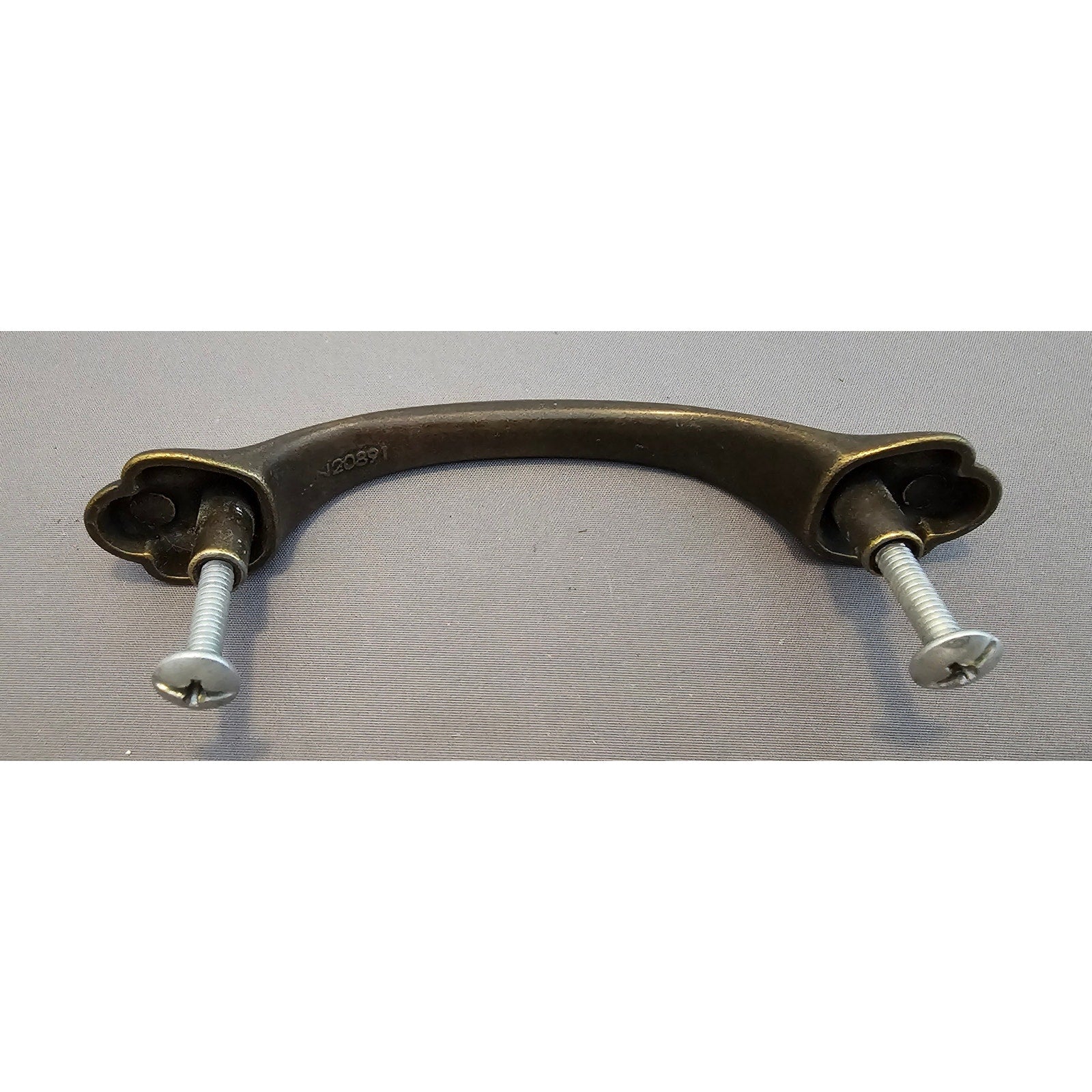 Vintage N20891 3-in. Center-to-Center Bronze Half-Round Foot Cabinet/Drawer Pull