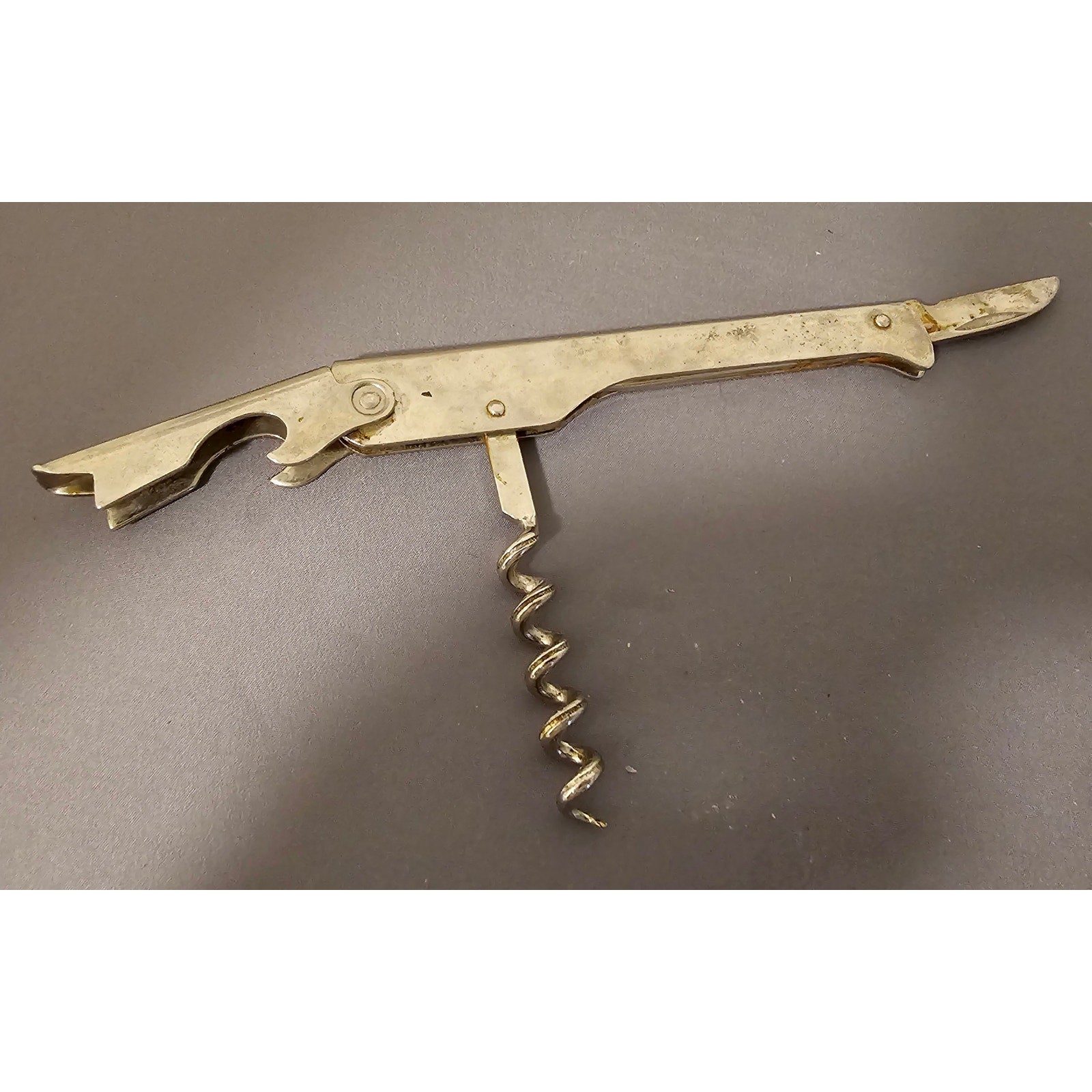 Vintage Franmara Beer and Wine Bottle Corkscrew Opener - 4-1/2" long - Italy