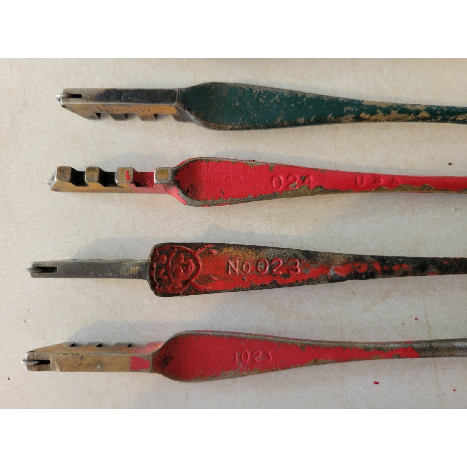 Lot Of 6 Vintage Glass Cutters - Red Devil, Fletcher, Blue Grass - 1023 024 023