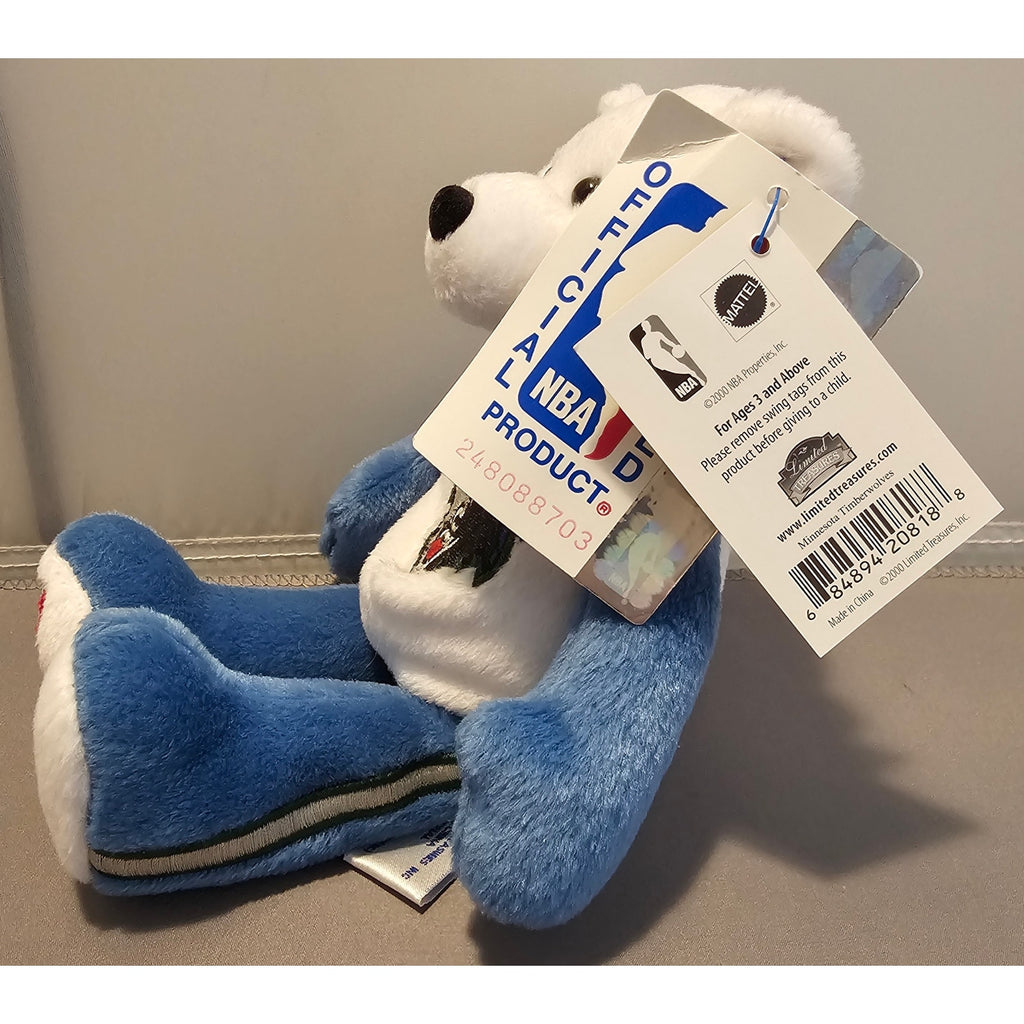 2000 Mattel Limited Treasures Minnesota Timberwolves Collectible Bear "Trees"