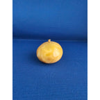 Vintage Alabaster Marble Carved Stone Fruit - Small 2" wide - Yellow