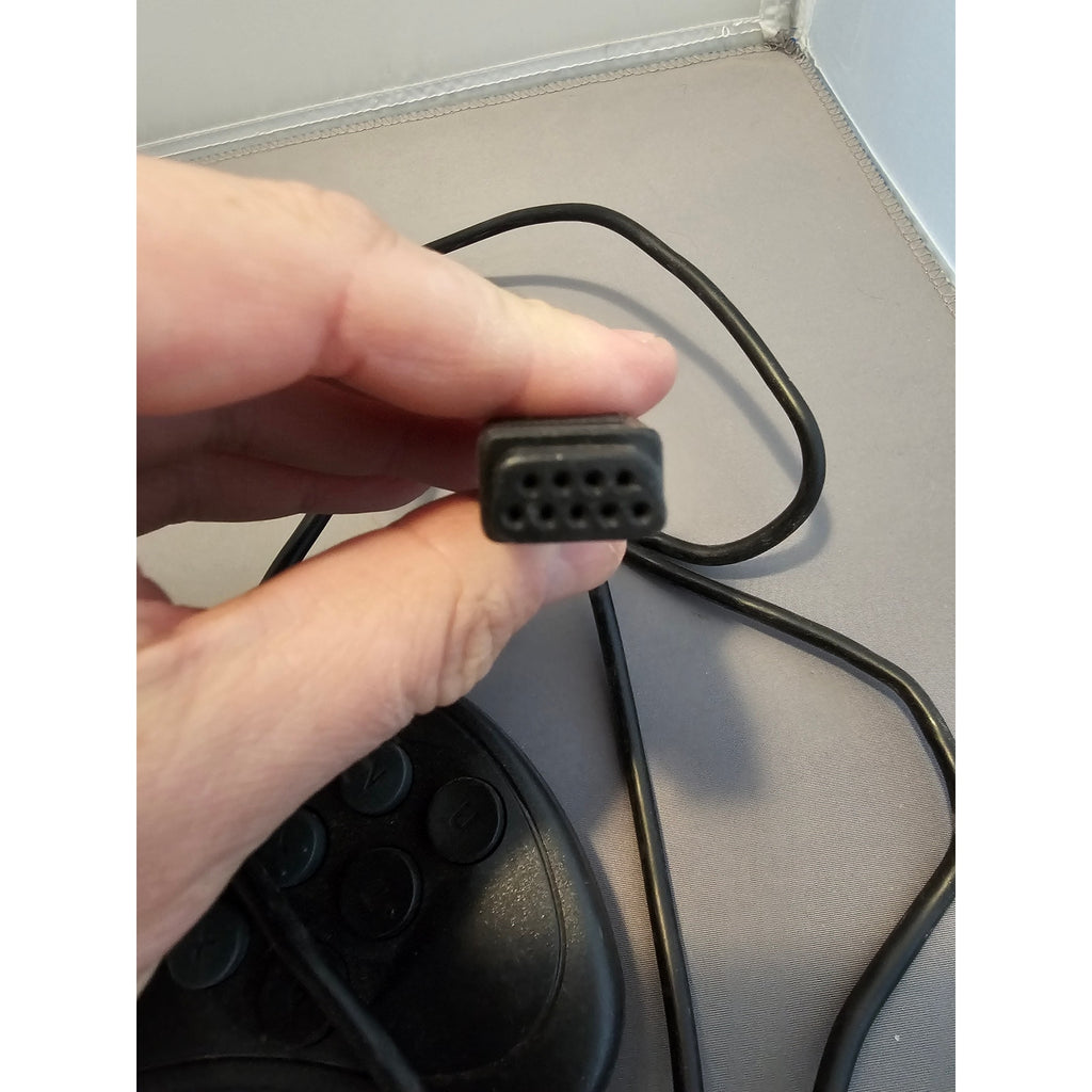 Black Gravis NEC GrlP-Pad - 9-Pin Wired Controller - PC Gamepad - untested