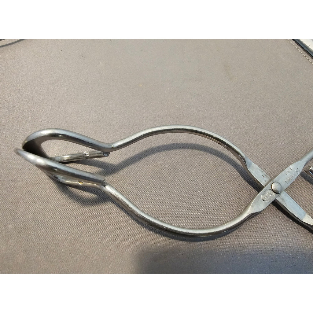 Vintage Ekco 7-3/4" (inch) Stainless Steel Tongs - USA