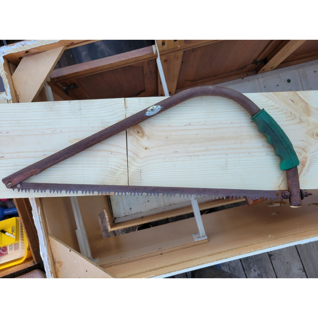 Vintage Pennsylvania Metal Hand Bow Saw 20" Frame -Yard, Pruning, Camping USA