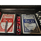Vintage Poker Set no 937 - BCG Glub Special 96 Playing Cards - 110 Clay Chips