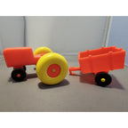 Lot of 16 Vintage 1967+ Fisher Price Little People #915 Play Family Farm w/Silo