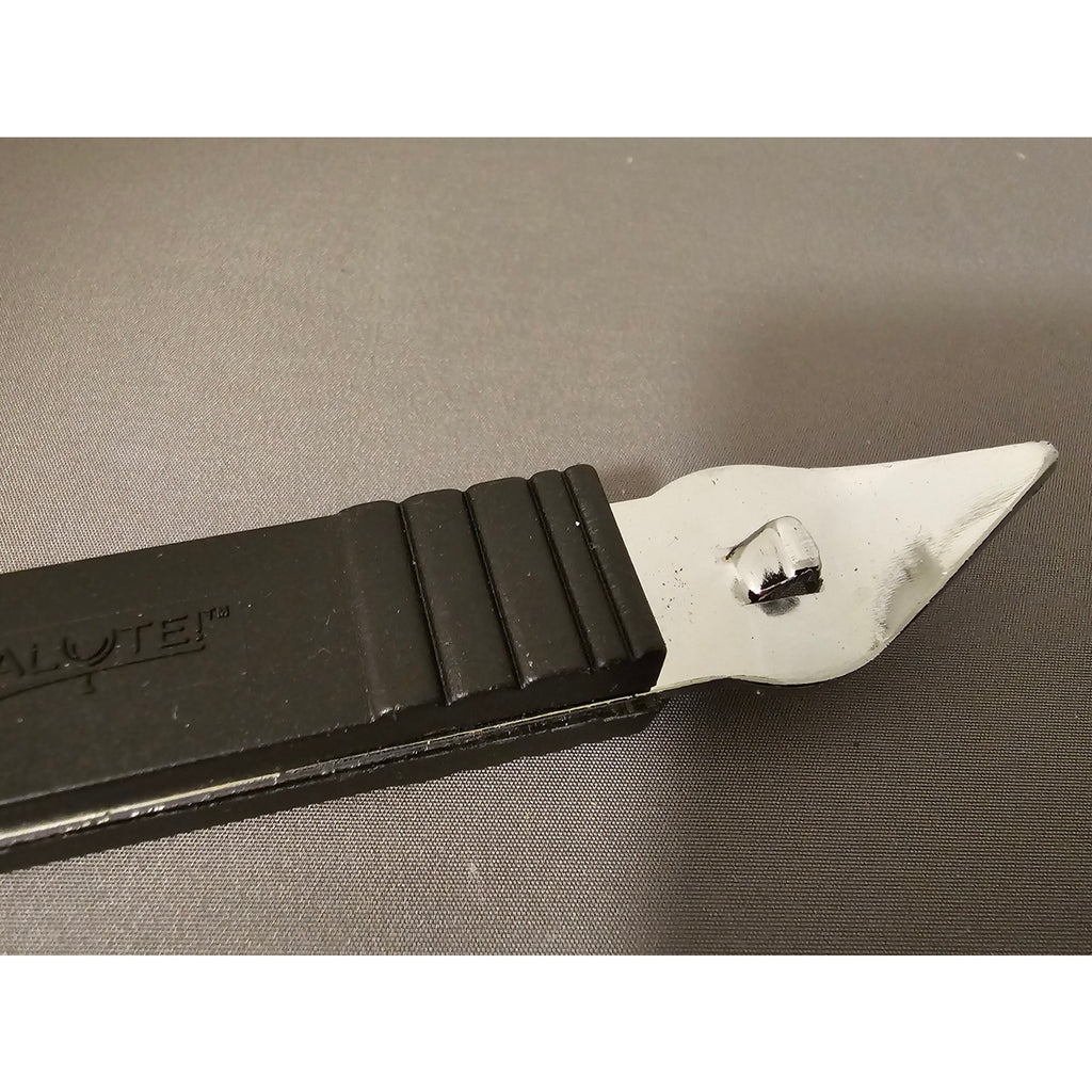 Salute Beer Bottle and Can Pierce Opener - 6" (inches) long w/Black Handle