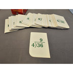 Vintage Kenworthy Miniature Math Flash Cards - Division #2062 - Self Teaching