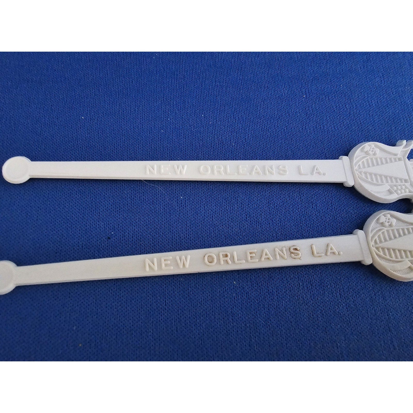 Pair of Vintage Top of the Mart New Orleans LA Drink Swizzle/Stir Stick Stirrer