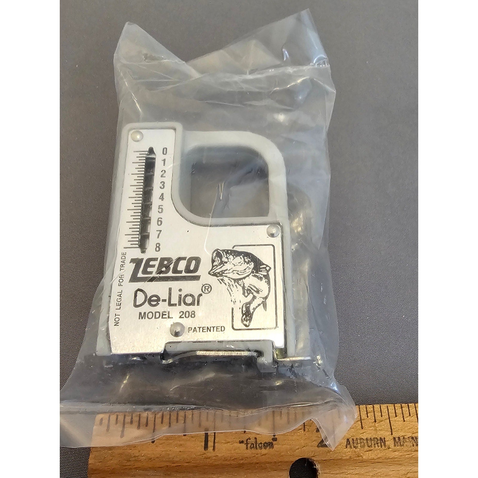 Vintage NOS Zebco 208 - De-Liar Fisherman's Weight Scale - Silver