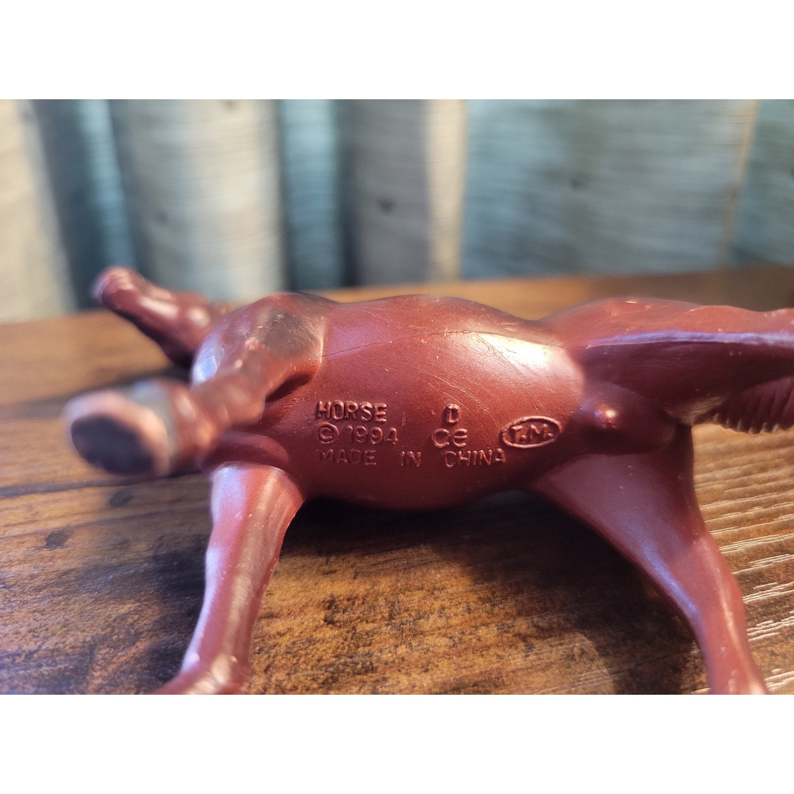 1994 TM Brown Toy Horse - Animal Figure - Farm Toy - China