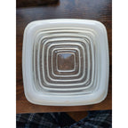 Vintage Mid-Century Modern Ceiling Light Fixture Frosted Shade/Globe