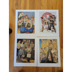 Lot of 4 1986 Hoyle Scouting Through The Years Posters - Patrol Leader, Eagle