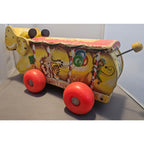 Vintage 1962 Fisher-Price #151 Happy Hippo - Pull Toy