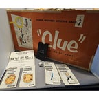 Vintage 1956 Clue Board Game - Replacement Parts - Playing Cards, Dice and Instr