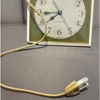 Vintage General Electric (GE) 2175 - 6” Plug-In Surface/Wall Mount Clock - works