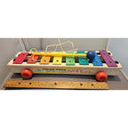 Vintage 1964 Fisher-Price #870 Pull A Tune Xylophone - Great Condition