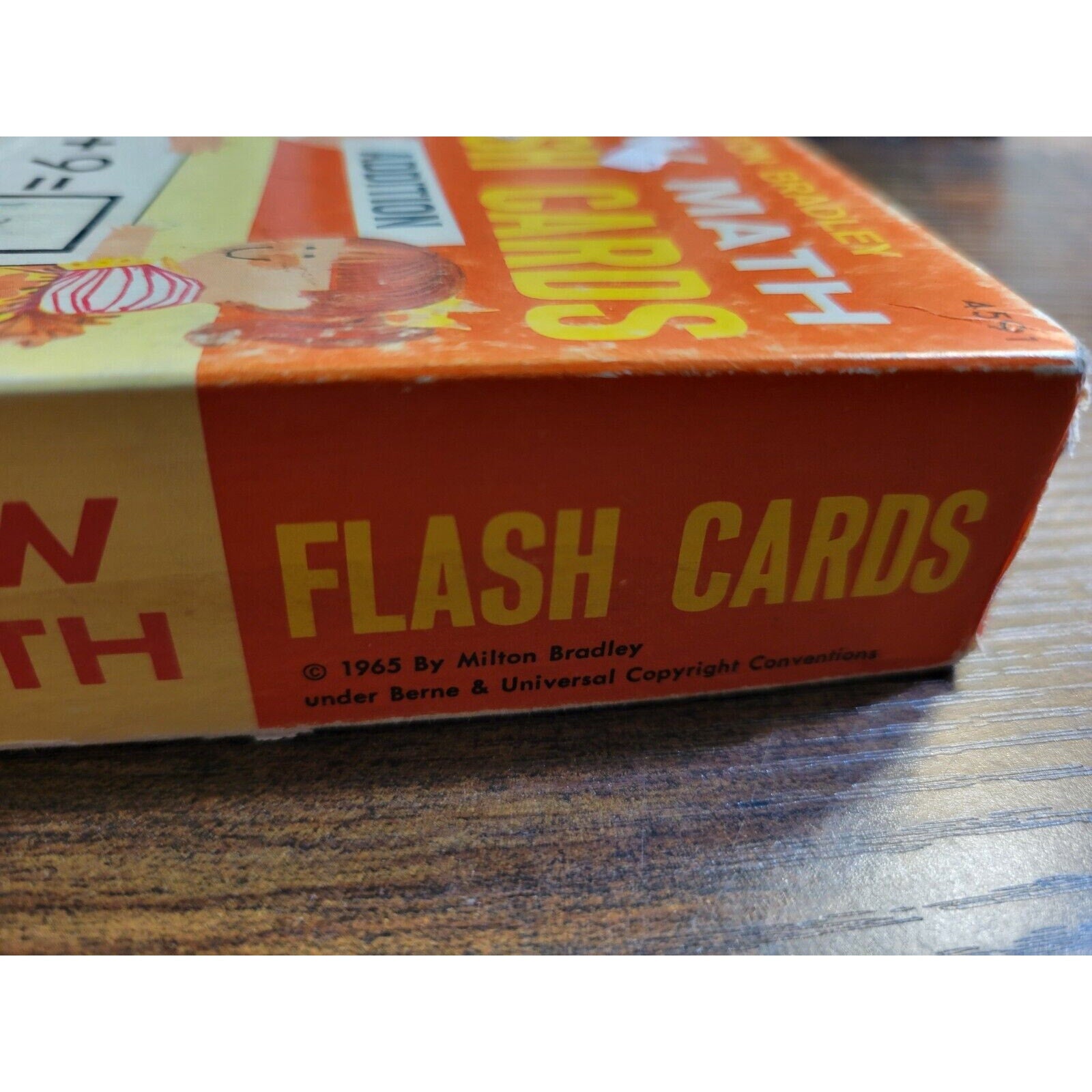 Vintage 1965 Milton Bradley New Math Flash Cards Addition #4591 Grades 2-6