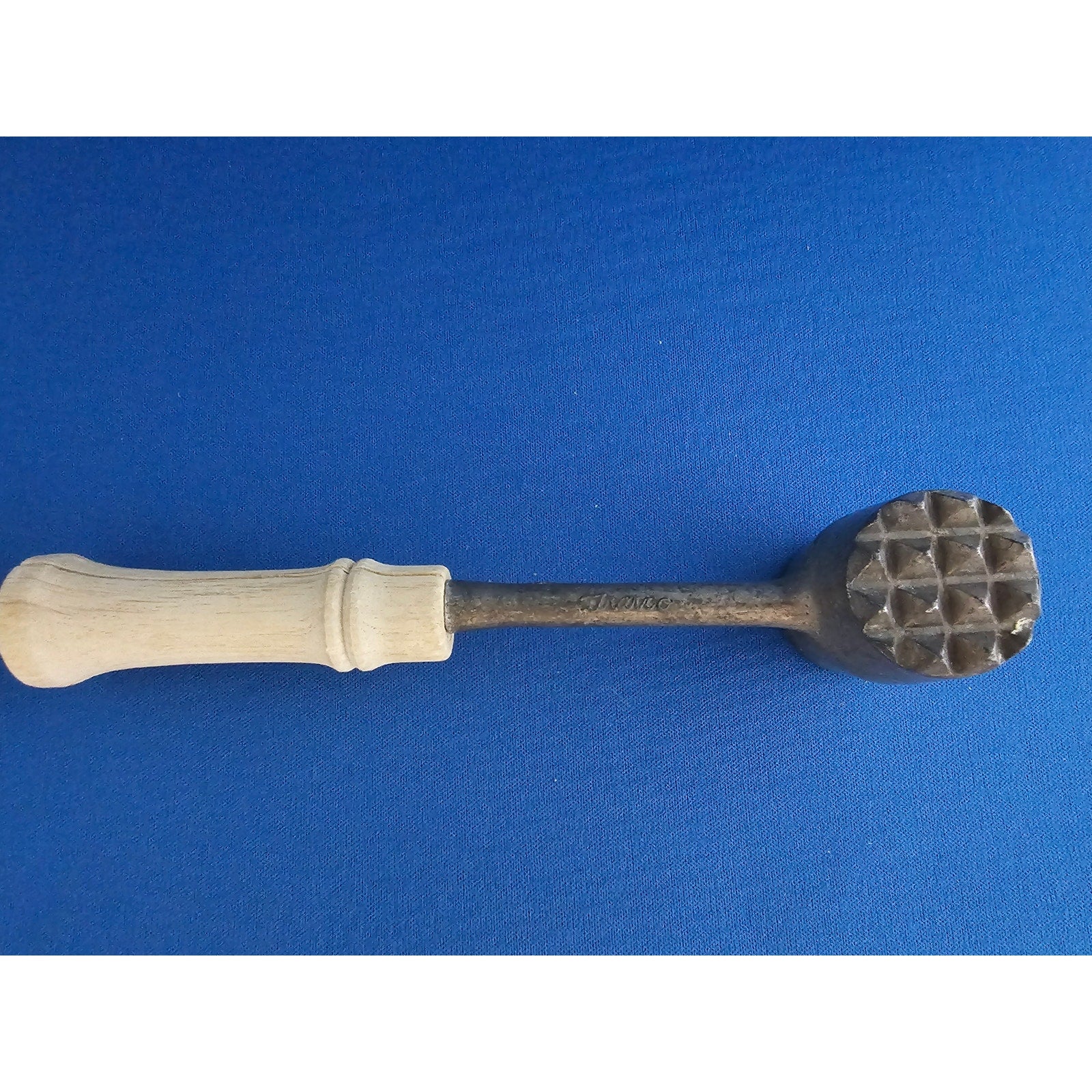 Vintage Franco Aluminum 7-3/4" Meat Tenderizer - Fine & Coarse Pounder Mallet