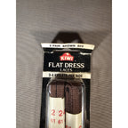 NOS/Vintage Kiwi Brown 023 2-Pair Flat Dress 24" Laces - 3-4 Eyelets per Side