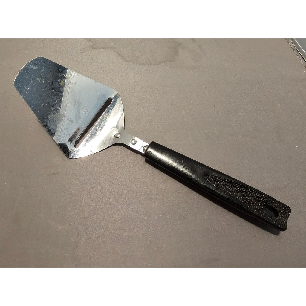 Vintage Ekco Stainless Steel Cheese Slicer/Server - Black Plastic Handle - USA