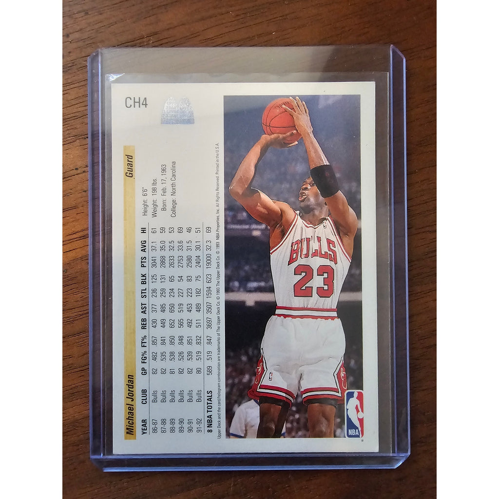 Michael Jordan 1992-1993 Upper Deck McDonalds #CH4 - Chicago Bulls - NBA