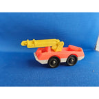 Vintage Fisher-Price #124 - Red Fire Truck w/Yellow Ladder