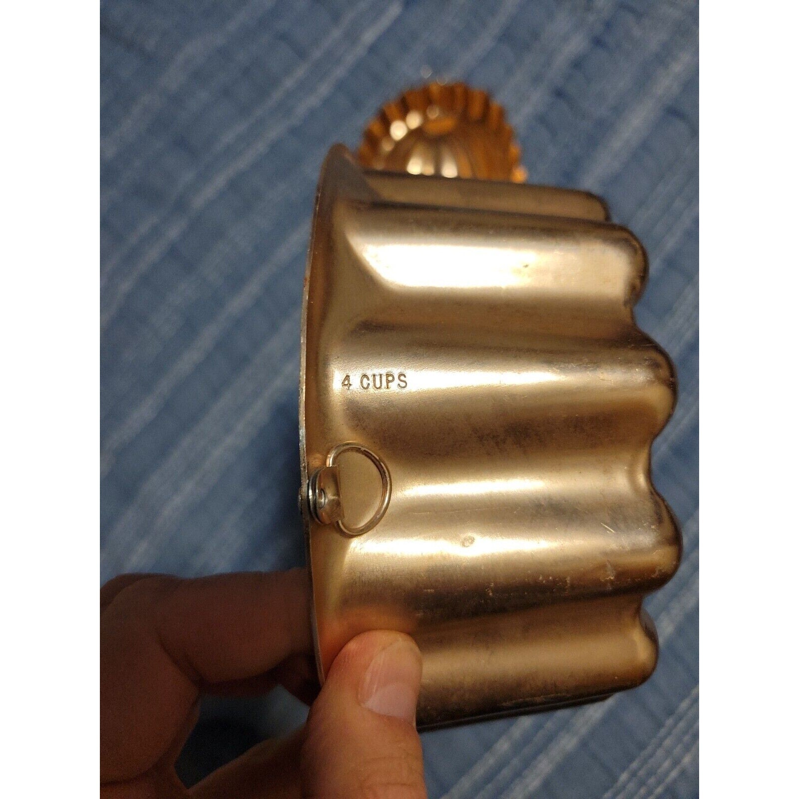 Set of 3 Mid Century Copper Molds Wall - 9-1/2" (3-1/2 cups, 7" (2-1/2) & 4 cups