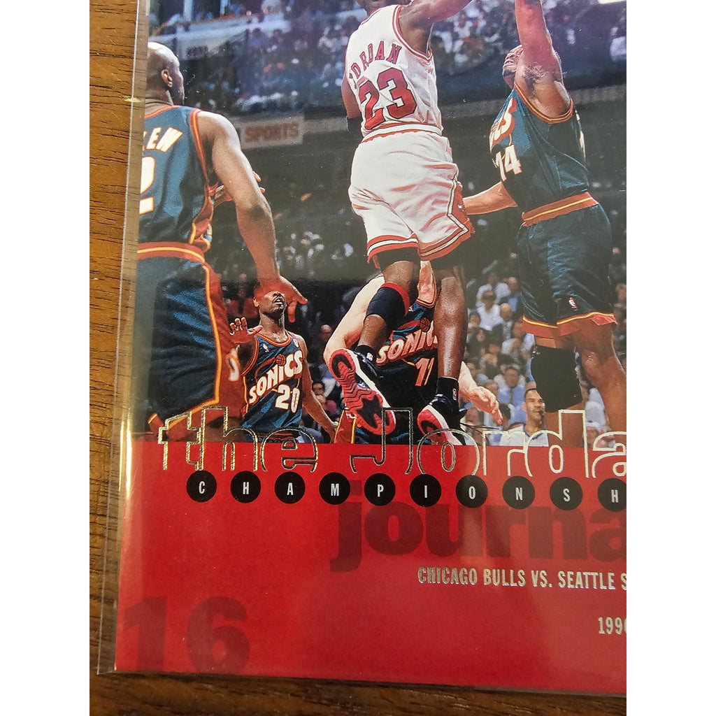 Michael Jordan 1997 Upper Deck #16 - Championship Journals - NBA - Jumbo