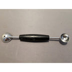 Vintage 7" Ekco Black Plastic Handled Double Ended Melon Baller/Curler