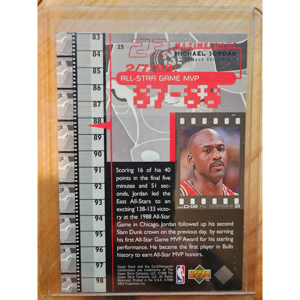 Michael Jordan 1998 Upper Deck Timeframe 23 #25 - Chicago Bulls - 87-88 - NBA