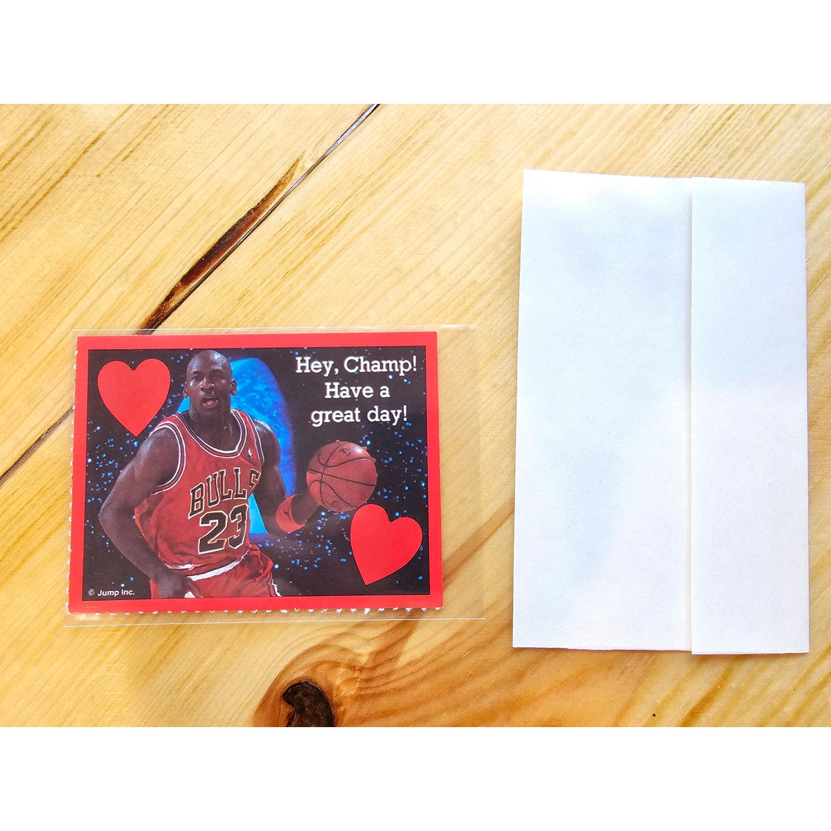 Michael Jordan 1991 Cleo Valentines - Jump Inc - NBA Properties - Hey Champ!